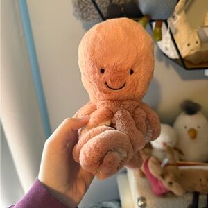 Jellycat Little Odell Pink Octopus NWT